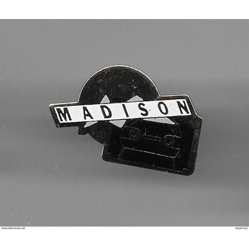 Pins Musique Madison Radio Cassette Doré