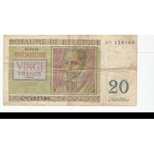 Billet 20 Franc Belge
