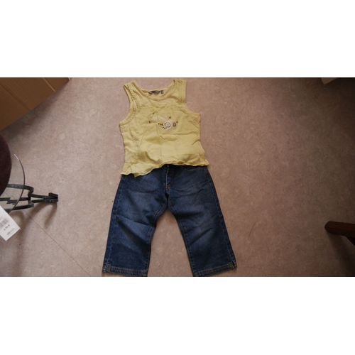 Ensemble Tshirt Tcf Anis+ Corsaire En Jean 6 Ans Tbe