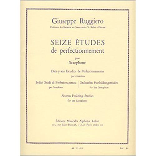 Seize Études De Perfectionnement Pour Saxophone
