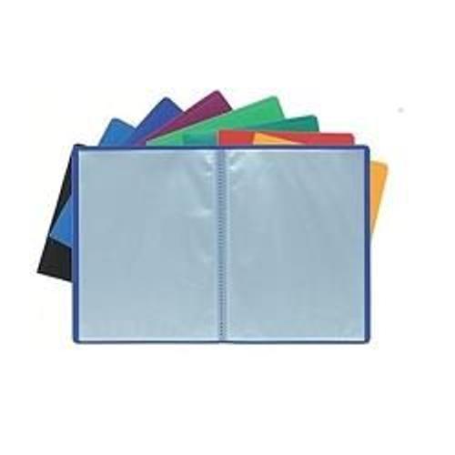 Exacompta - Porte Vues - 80 Pochettes - A4 - Bleu Opaque (Pack De 8)