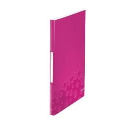 Leitz Wow - Porte Vues - 40 Pochettes - A4 - Pour 80 Feuilles - Rose Métallisé