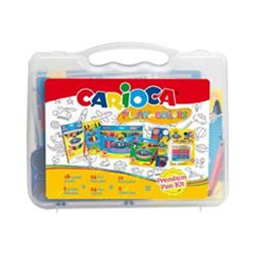 Carioca Play With Colors - Colored Pencil, Crayon, Fiber-Tip Pen And Paint Set - Couleurs Assorties
