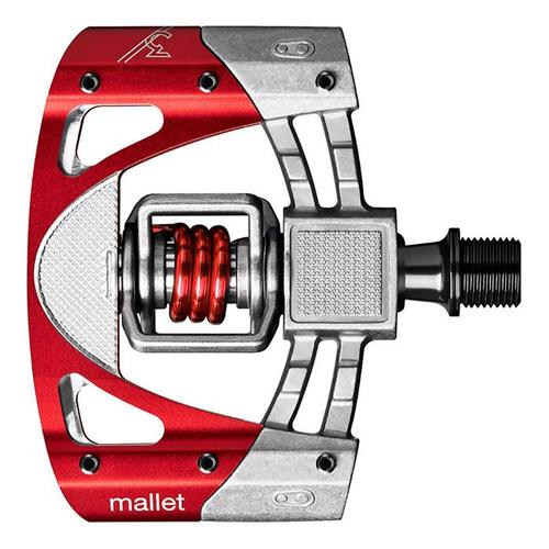 Pédales Crankbrothers Mallet 3 Argent Rouge