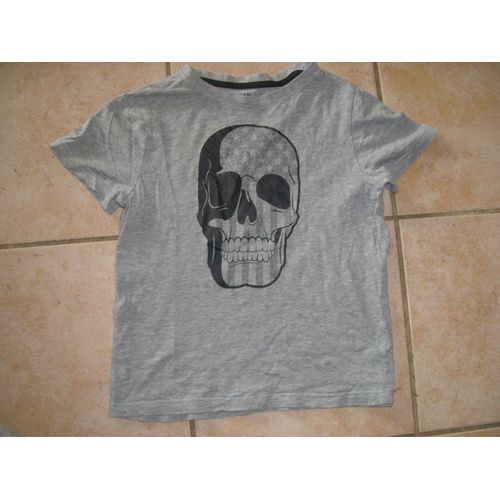 Tee shirt tête de mort kiabi Clearance