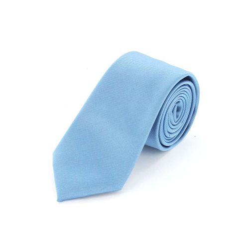 Cotton Park - Cravate Microfibre Twill Bleu Ciel - Homme