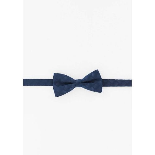 Cotton Park - Noeud Papillon Marine Motifs Carrés Marine - Homme