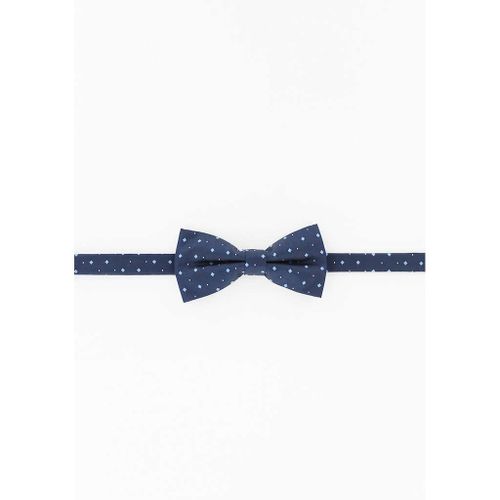 Cotton Park - Noeud Papillon Marine Motifs Losanges Ciel - Homme