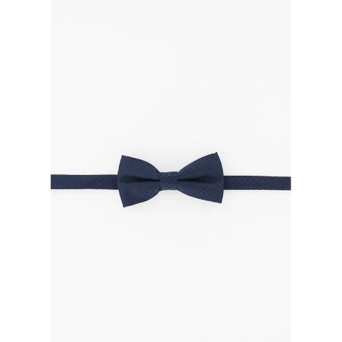 Cotton Park - Noeud Papillon Marine Motifs Ton Sur Ton - Homme