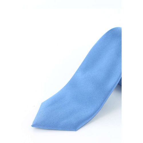 Cotton Park - Cravate En Soie Lisse Bleu Ciel - Homme