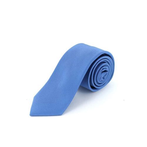 Cotton Park - Cravate En Soie Twill Bleu Ciel - Homme