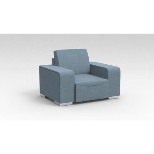 Fauteuil Design 1 Place En Tissu Bleu Clair Sofiane Bleu Clair