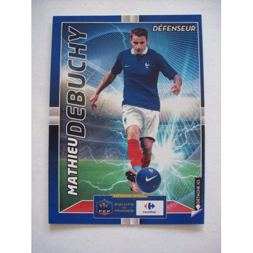 Carte Carrefour 3d Bleu Coupe Du Monde 2014 N°4 Mathieu Debuchy