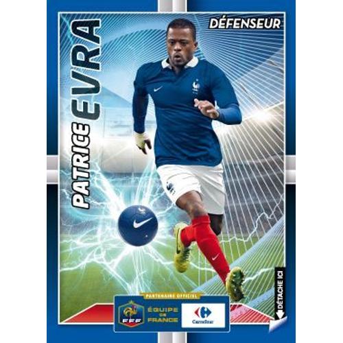 Carte Carrefour 3d Bleu Coupe Du Monde 2014 N°6 Patrice Evra