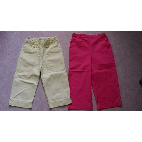 Lot De 2 Corsaires Natalys (Fuschia) & Okaidi(Anis) 6 Ans Com9