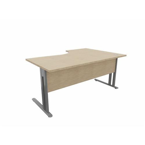 Bureau Compact Avec Voile De Fond Sato Blanc, Gris, Hêtre, Nebraska, Chêne Fil, Timber Ou Cèdre