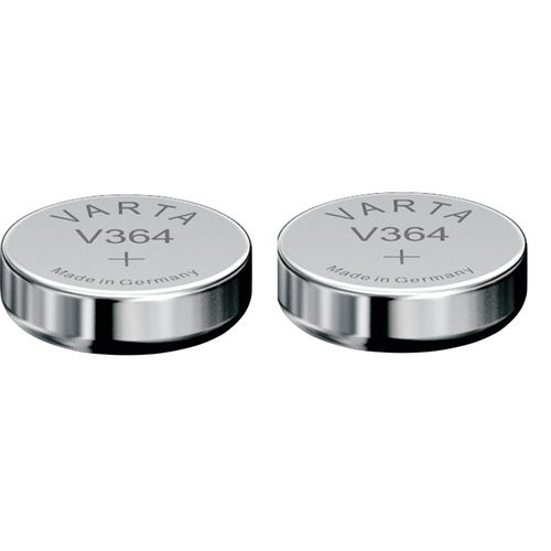 Lot de 2 Piles oxyde argent V364 SR621 SR621SW 364 1,55V / Varta