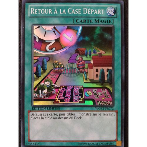 Yugioh! Retour À La Case Départ - Edition Limitée - Super Rare - Wgrt-Fr072