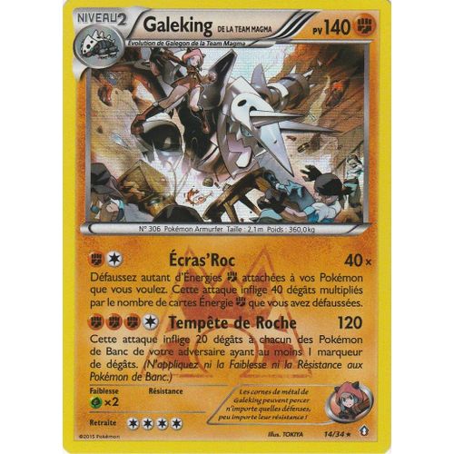 Pokémon - 14/34 - Double Danger - Galeking De La Team Magma - Holo Rare