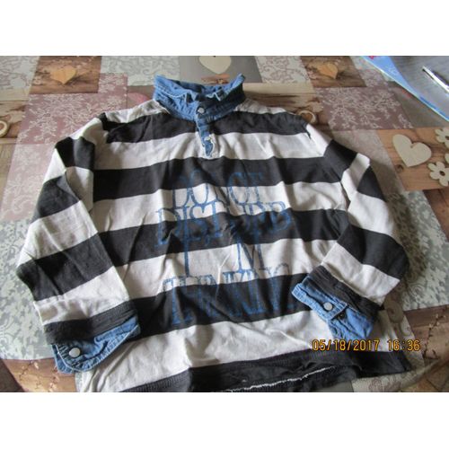 T-Shirt Little Captain Coton 8 Ans Bleu