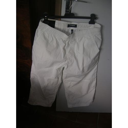 Pantacourt Lerros Polyester M Blanc Cassé