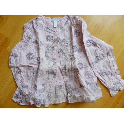 Chemise Obaïbi Coton 4 Ans Rose