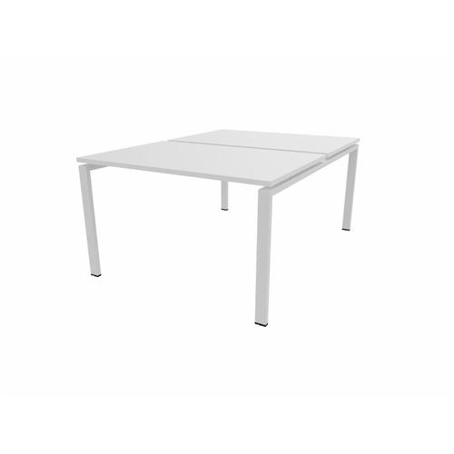 Bureau Bench 2 Personnes Producteo Blanc