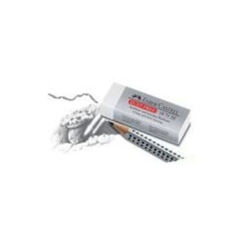 Faber-Castell - Gomme - 6.3 X 2.2 X 1.2 Cm - Blanc Doux - Plastique