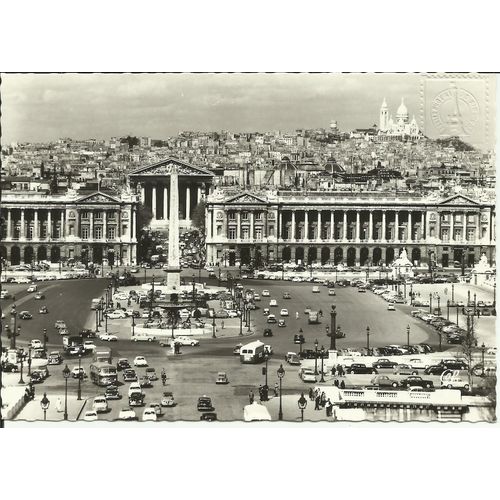 Paris Place De La Concorde ; Carte Postée En Mai 1968 Depuis La Tour Eiffel