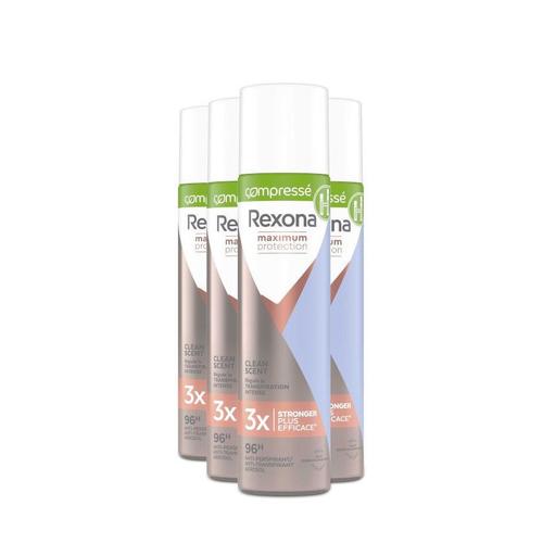 Pack De 3 - Rexona Woman Deodorant Maximum Protection Original Compressé 