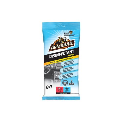Armor All Lingettes désinfectantes - Pack de 20 Lingettes.
