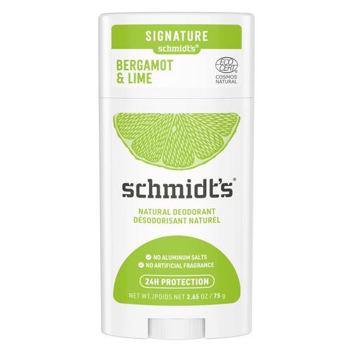Pack De 3 - Schmidt's Déodorants Sticks Bergamote & Lime Ingrédients Naturels 