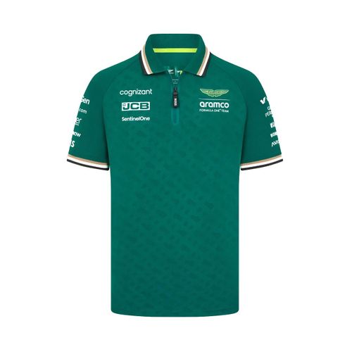 Polo De L'équipe Aston Martin Officiel Formule 1 Homme Vert