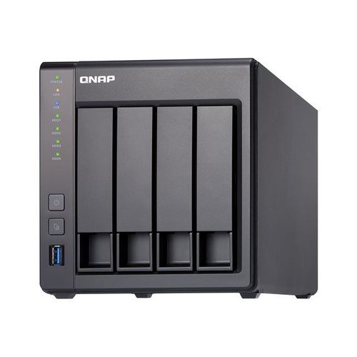 QNAP TS-431X - Serveur NAS - 4 Baies - SATA 6Gb/s - RAID 0, 1, 5, 6, 10, JBOD, disque de réserve 5, 6 disques de secours, disque de réserve 10 - RAM 2 Go - Gigabit Ethernet / 10 Gigabit Ethernet...