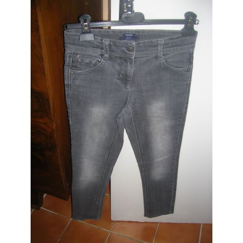 Jean Slim Fit Kiabi Coton 12 Ans Gris