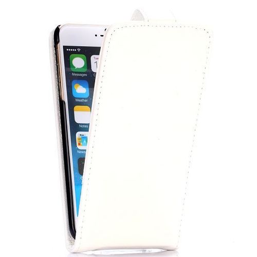 Etui A Rabat Folio Iphone 6 6s Plus (5"5) Blanc White Cuir Simili (Tpu) 1029_1
