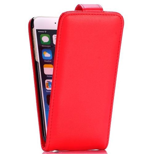 Etui A Rabat Folio Iphone 6 6s Plus (5"5) Rouge Red Cuir Simili (Tpu) 1029_6