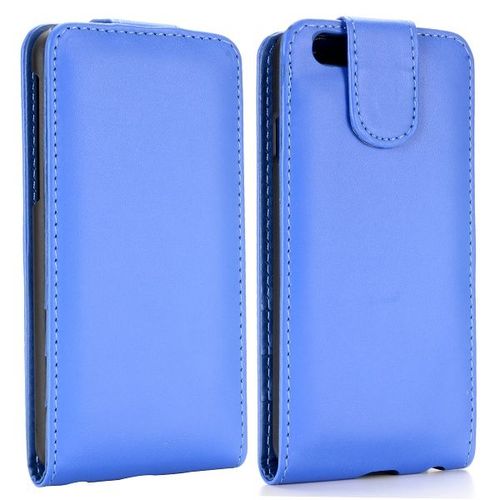 Etui A Rabat Folio Iphone 6 6s Plus (5"5) Bleu Blue Cuir Simili (Tpu) 1960_4