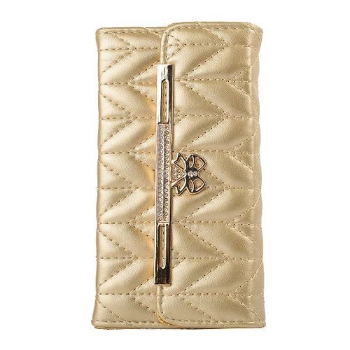 Etui A Rabat Iphone 6 6s Plus (5"5) Sac Gold Or Porte Feuille Strass 1008_6