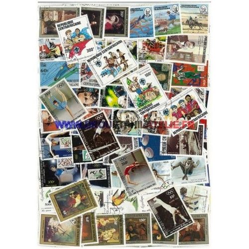 Centrafrique 300 Timbres Differents Obliteres