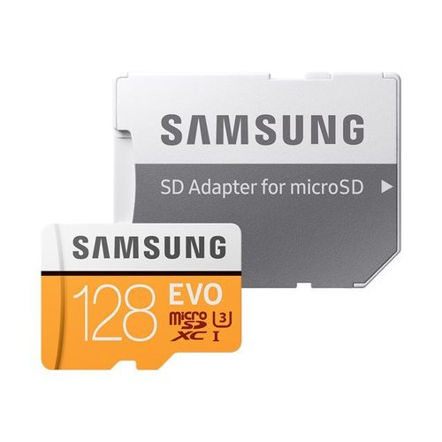 Samsung EVO MB-MP128GA - Carte mémoire flash (adaptateur microSDXC vers SD inclus(e)) - 128 Go - UHS-I U3 / Class10 - microSDXC UHS-I