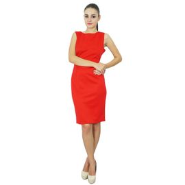 robe classique rouge