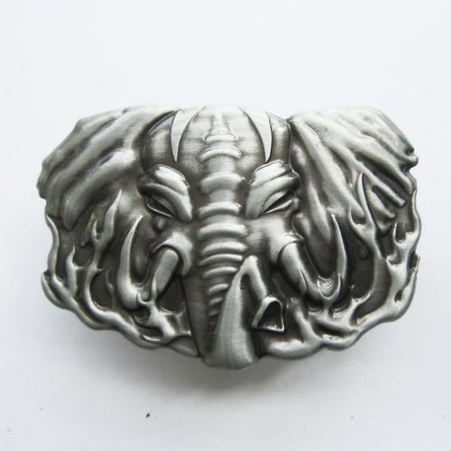 Boucle De Ceinture Éléphant + Briquet Petrole Homme Femme