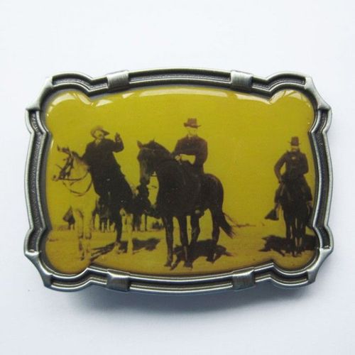 Boucle De Ceinture Country Photo Chevaux Western Cow Boy