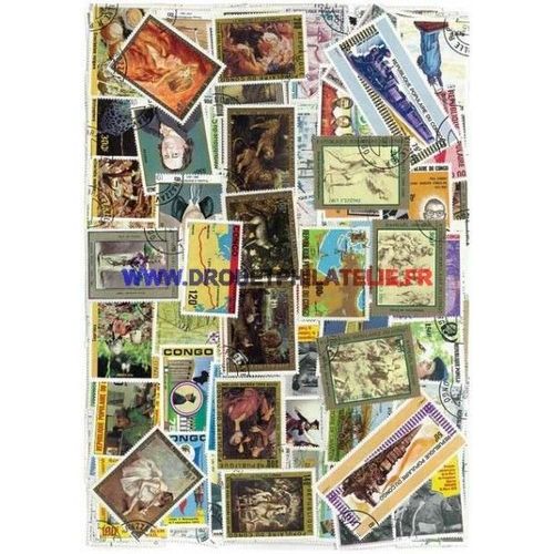 Congo Francais - Lot De 600 Timbres Differents -