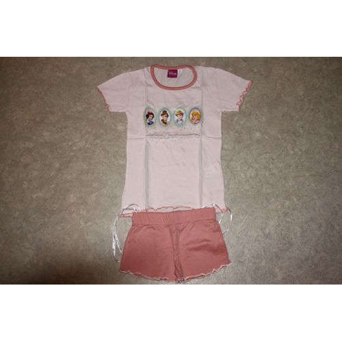 Pyjashort Disney Princesses 8 Ans Rose