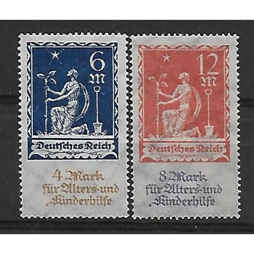 Allemagne Deutsches Reich 1922 : Exposition Industrielle De Munich - Série Entière De 2 Timbres Neufs *