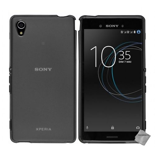 Housse Etui Coque Pochette Silicone Gel Fine Pour Sony Xperia Xa1 + Film Ecran - Gris