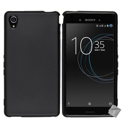 Housse Etui Coque Pochette Silicone Gel Fine Pour Sony Xperia L1 + Verre Trempe - Noir