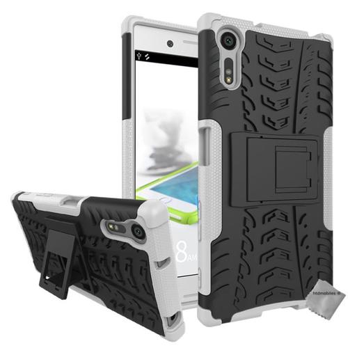 Housse Etui Coque Rigide Anti Choc Pour Sony Xperia Xzs + Film Ecran - Blanc